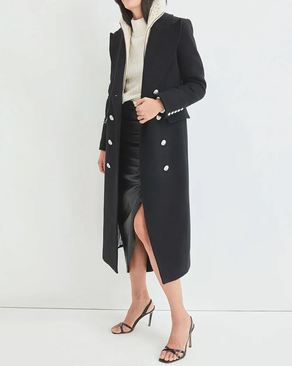 Black Nalida Dickey Coat