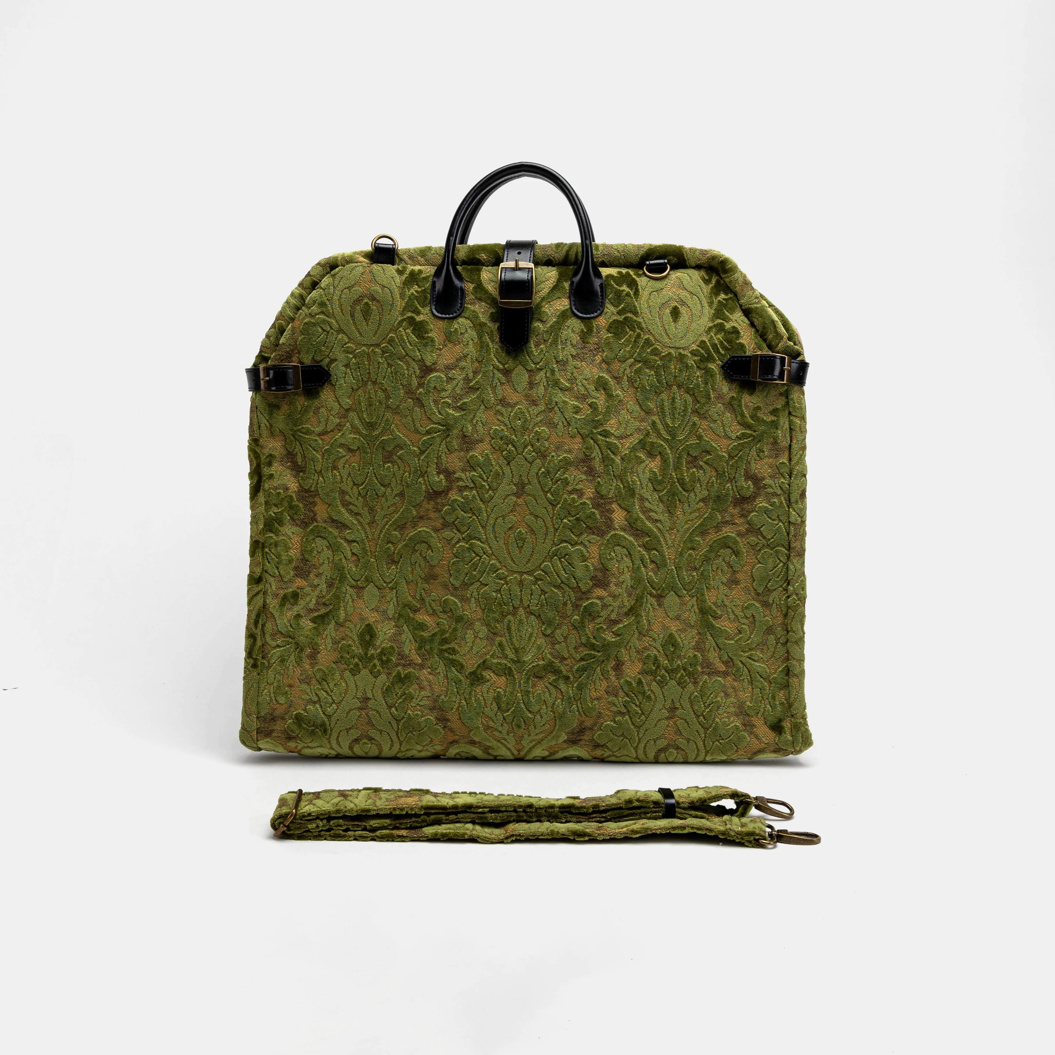 Burnout Velvet Fern Green Carpet Garment Bag