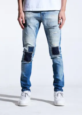 Crysp Denim Atlantic Jean (Blue Patchwork)