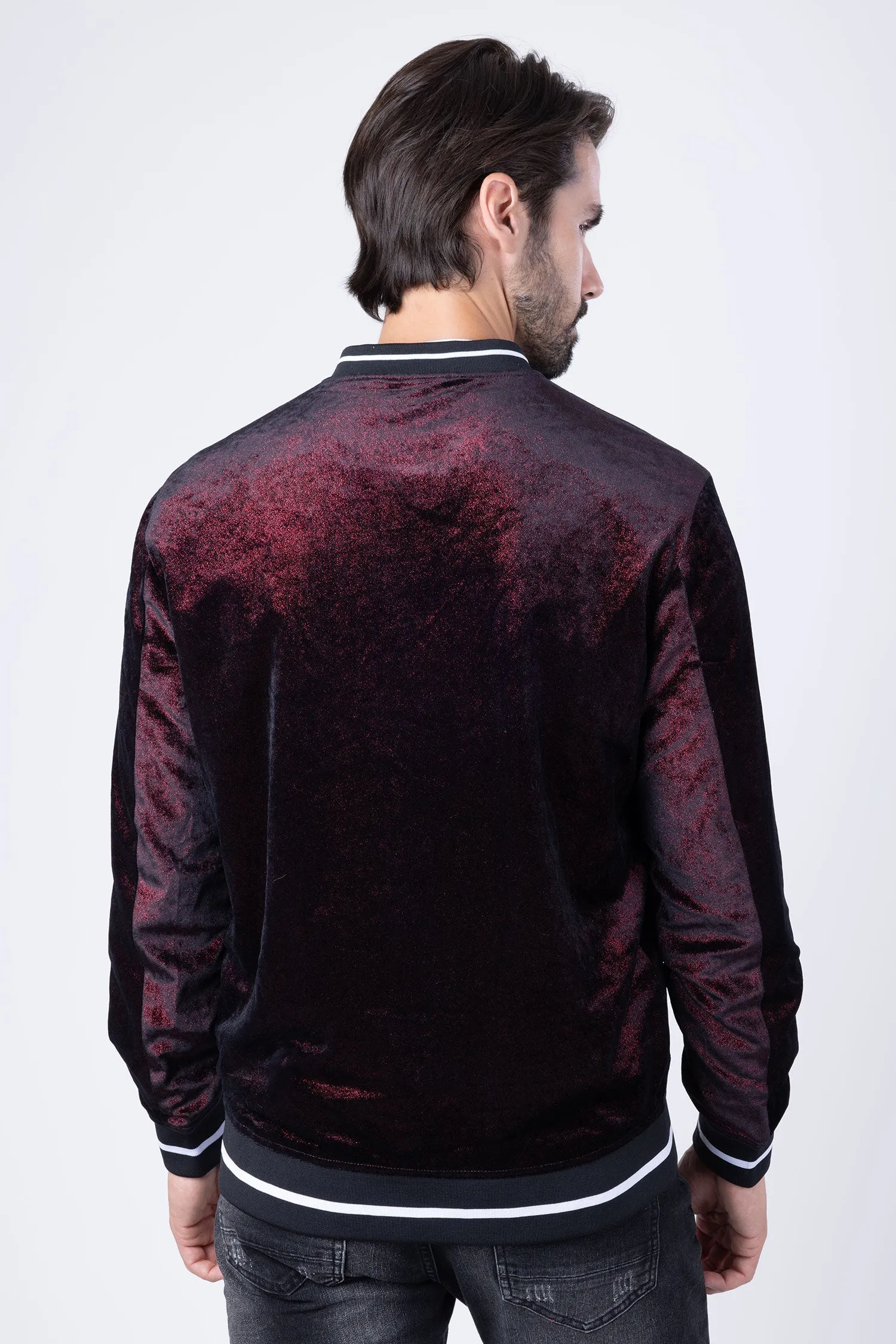 Drip Velour Bomber Jacket