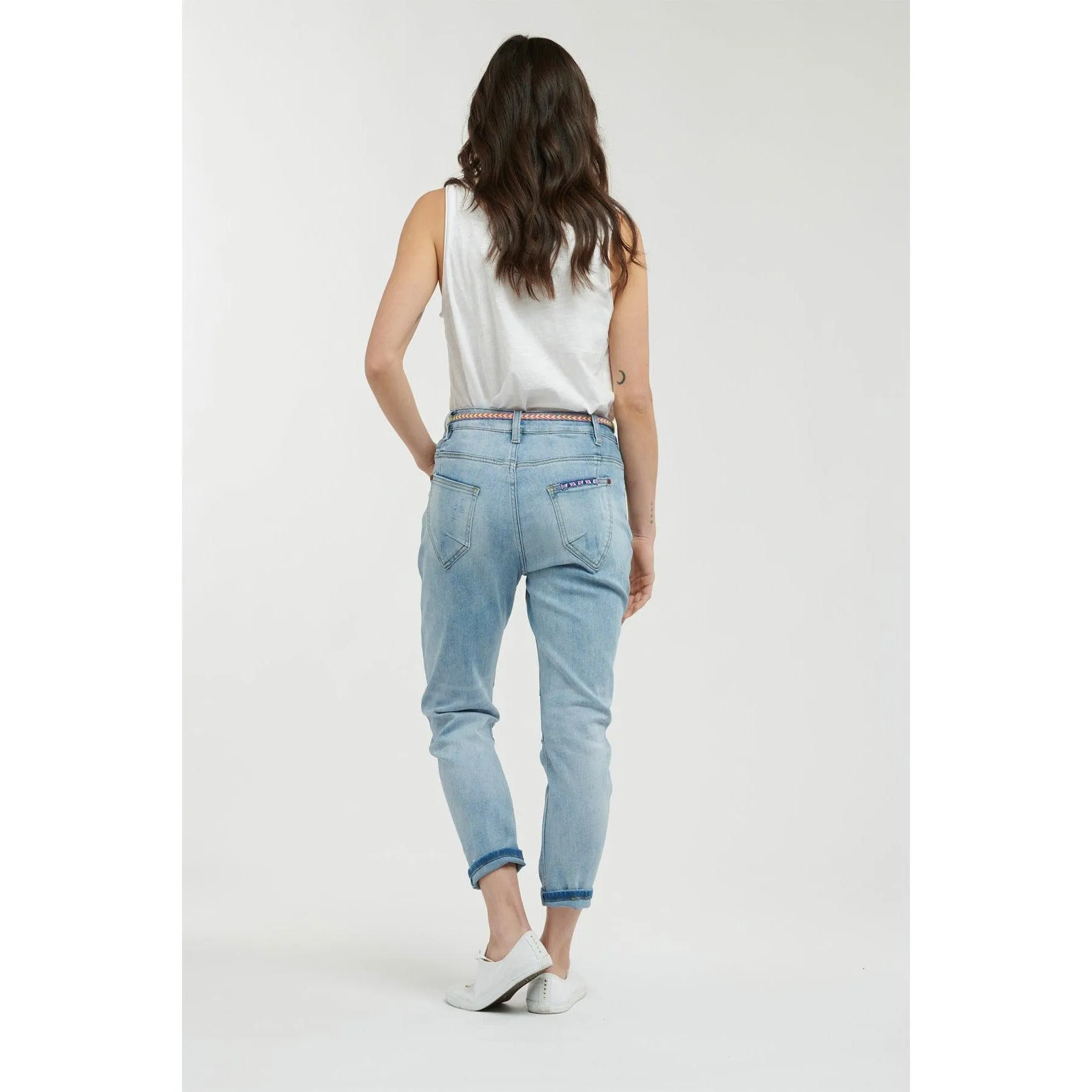 Fluro Patch Sophie Jean - Light Denim