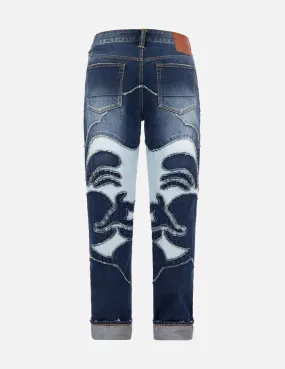 Godhead Patched Slim-Fit Jeans #2010