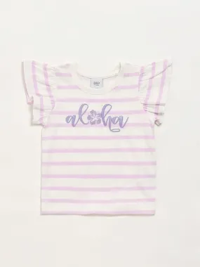 HOP Kids Lilac Striped Top