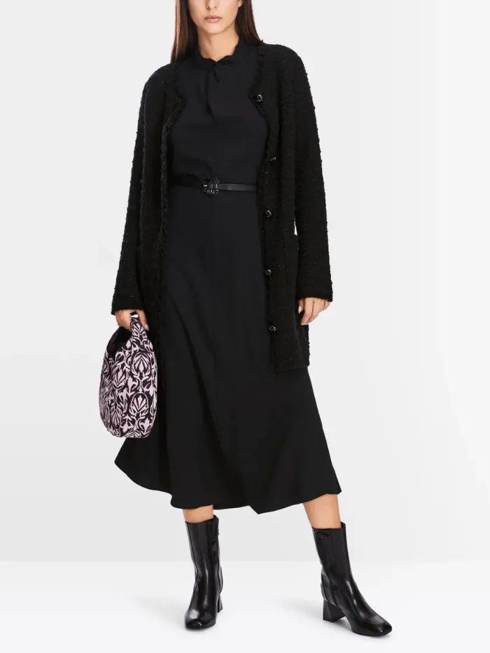 Marc Cain Collections Long Cardigan In Black XC 39.09 M24 Col 900