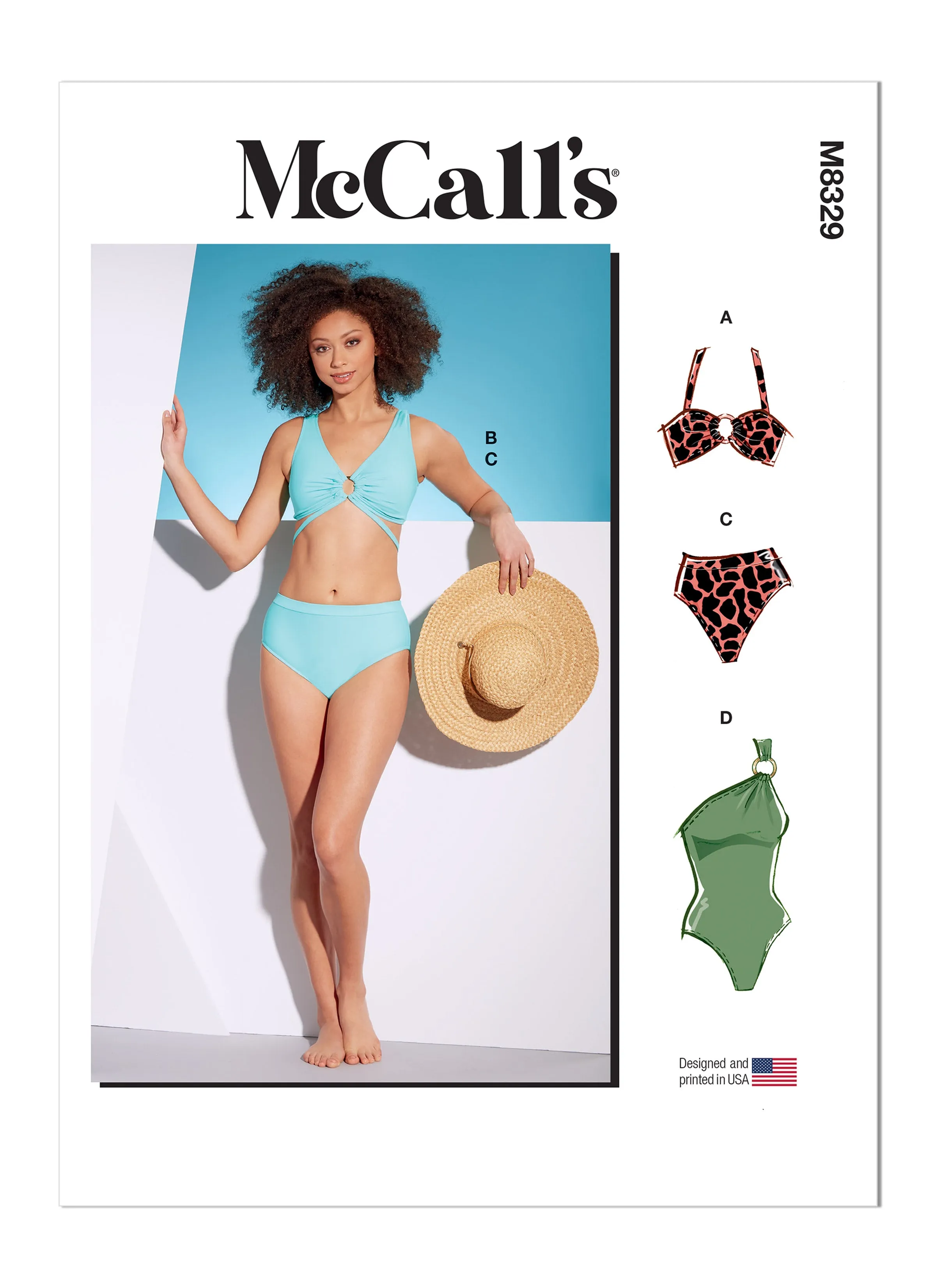 McCall's Pattern 8329 Misses' Swimsuits