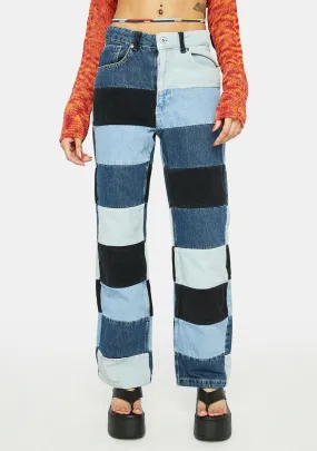 Merge Patchwork Jeans