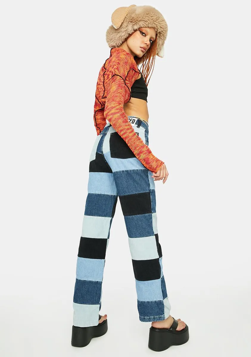 Merge Patchwork Jeans