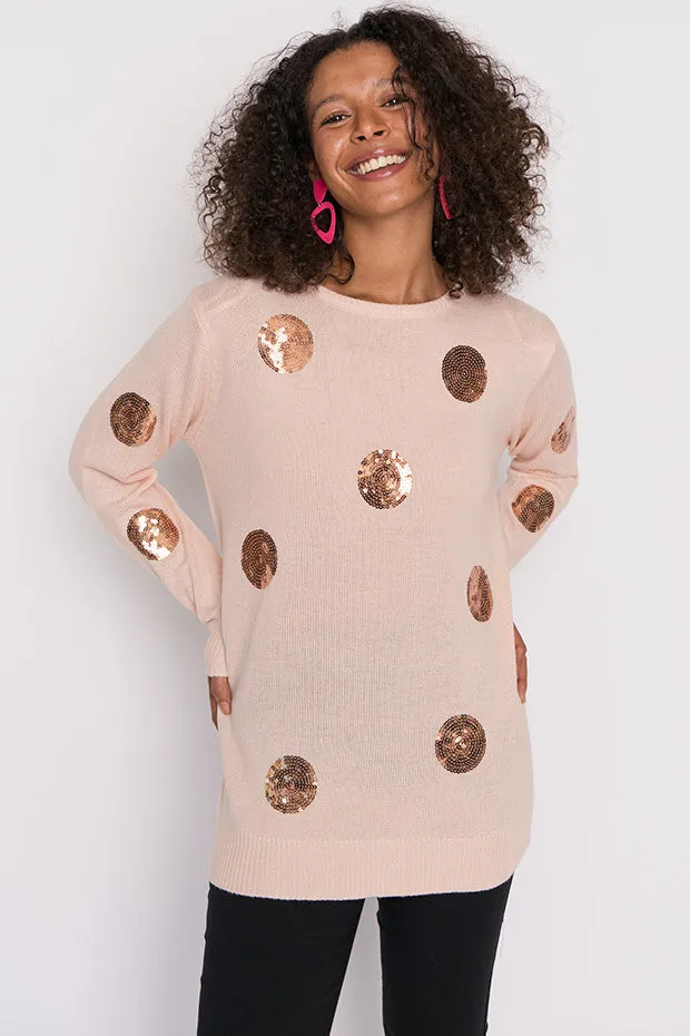 Monica Shell Sequins Knit Jumper