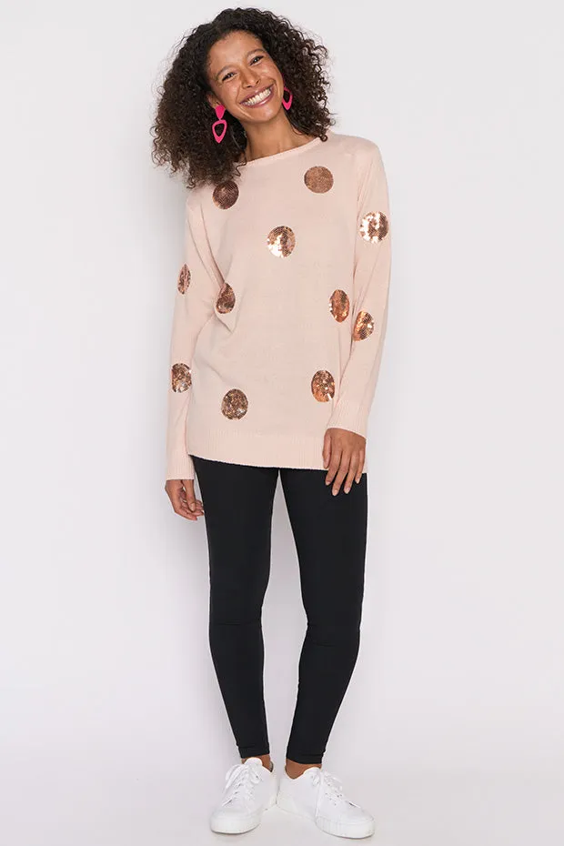 Monica Shell Sequins Knit Jumper