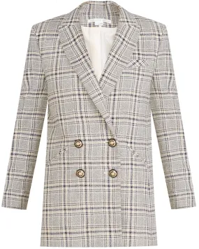 Navy Plaid Oria Dickey Jacket