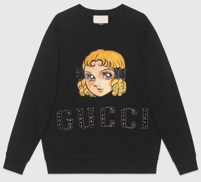 Oversize Sweatshirt with Manga Patch