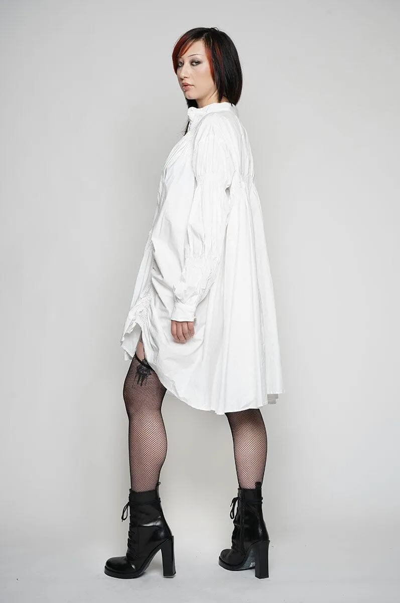 Pleia Shirt Dress - White