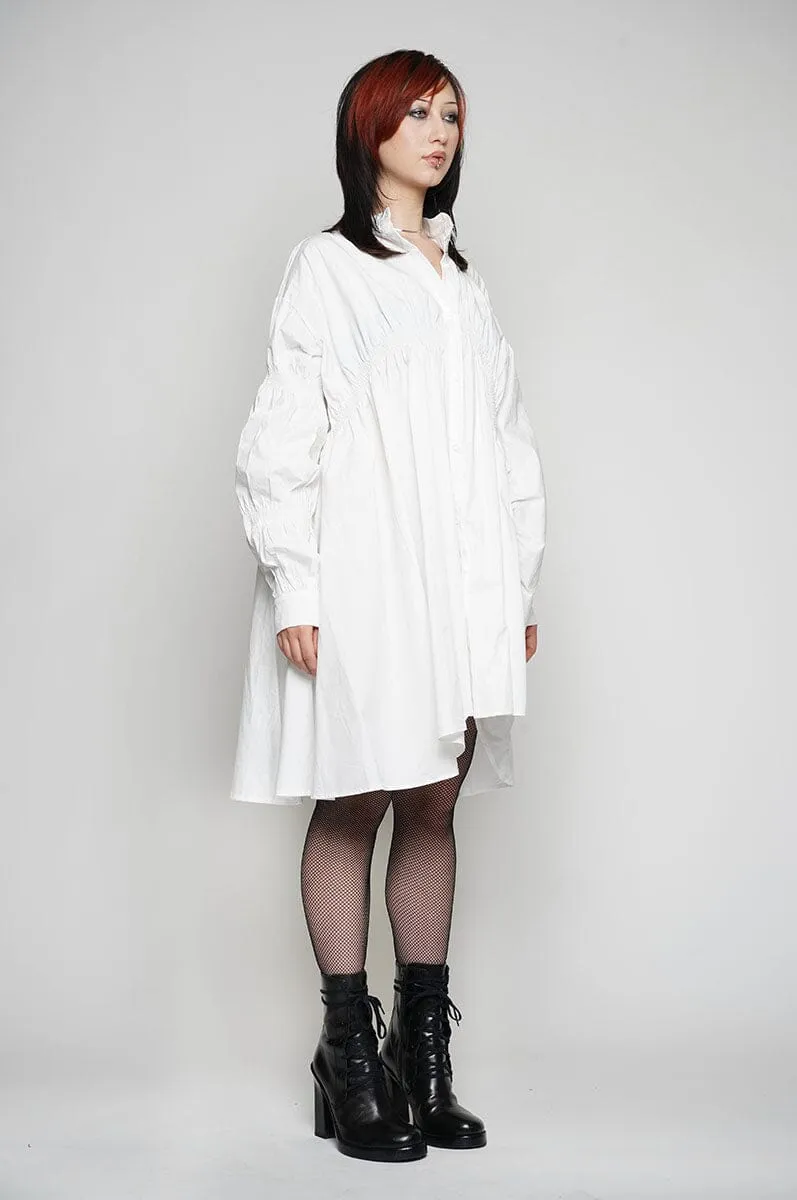 Pleia Shirt Dress - White