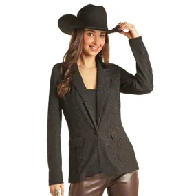 Rock & Roll Cowgirl Black Shimmer Blazer