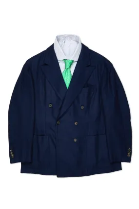 Sartoria Solito Navy Twill Wool DB Sport Coat