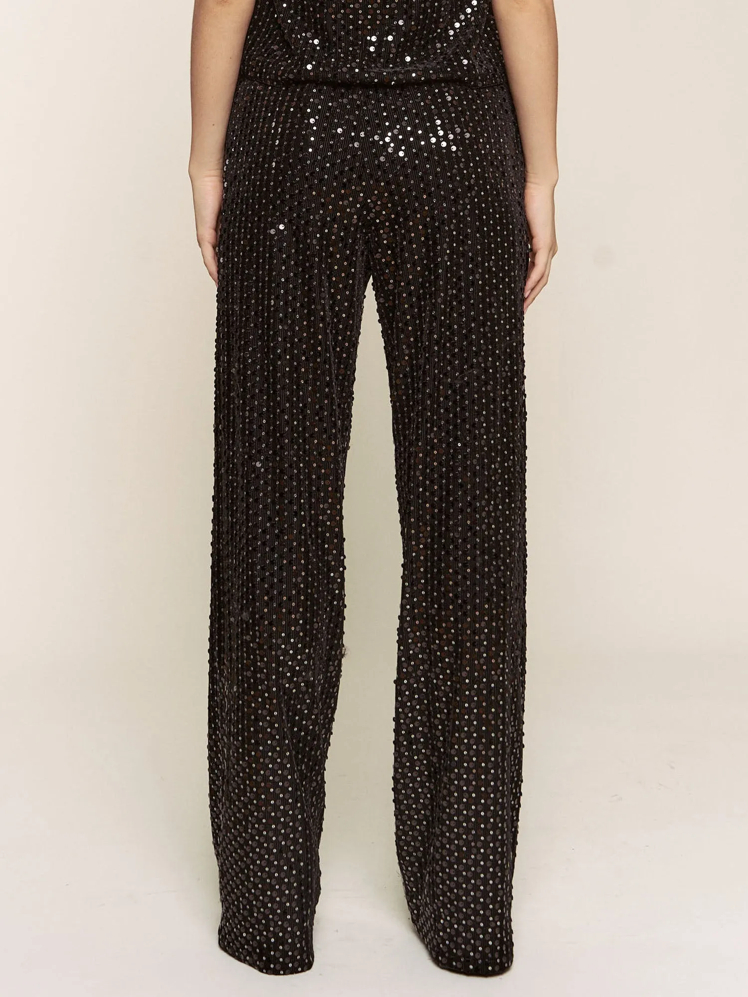 Sequin Straight Leg Pants