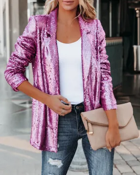 TastyHottie - Life Of The Party Sequin Blazer - Pink