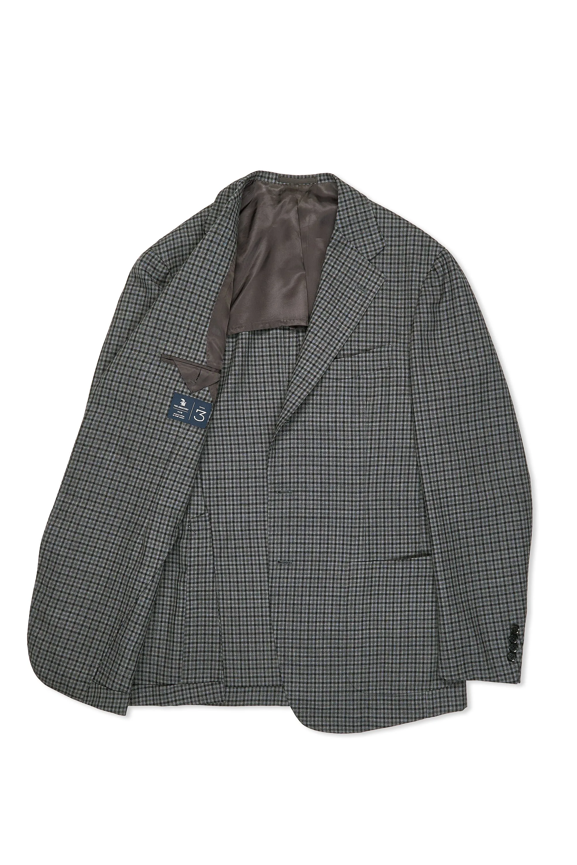 The Armoury Model 3 Grey Wool Check Sport Coat