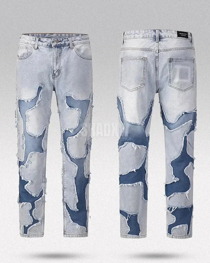 Y2K Patchwork Jeans