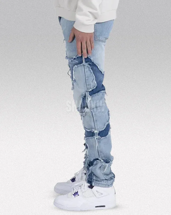 Y2K Patchwork Jeans